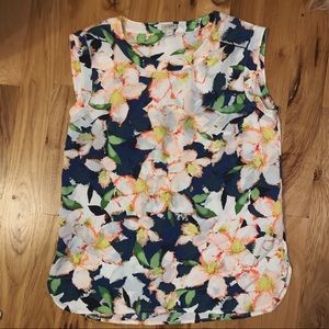 J Crew Factory Floral Blouse